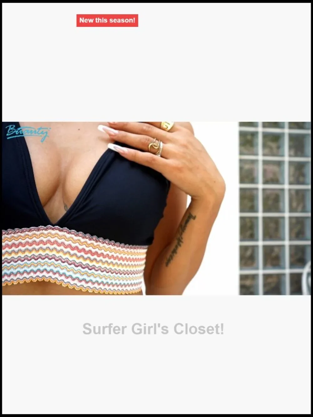 High Waisted Tummy Control Color Block V Neck Two Piece Swimsuit Ruched
